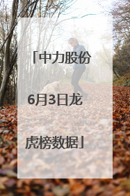 中力股份6月3日龙虎榜数据